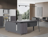 Office desk luxury executive modern office desk l shaped computer desk office furniture mesas