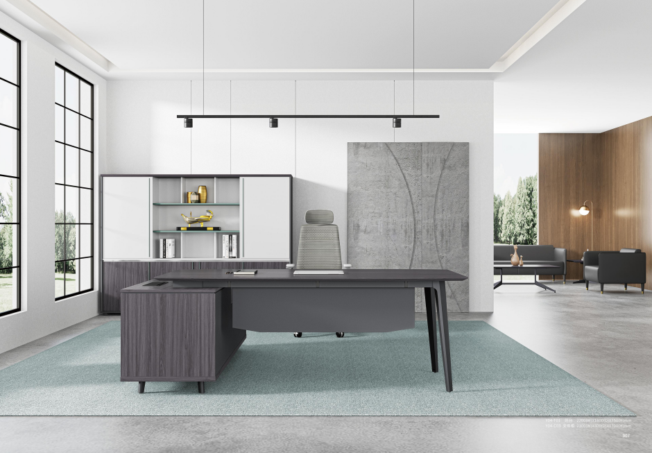 Office desk luxury executive modern office desk l shaped computer desk office furniture mesas