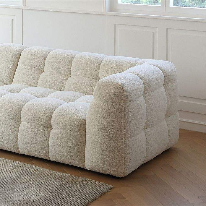 Living room Furniture Hotel Reception Sofa Lamb Wool Fabric Sofa Living ...
