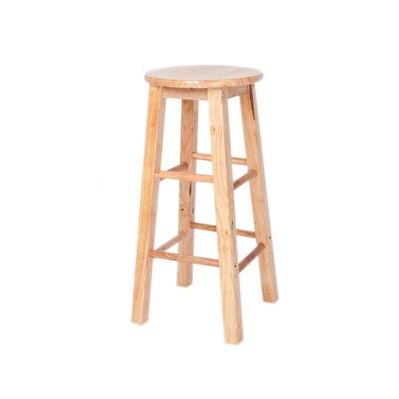 Solid wood bar stool Counter Height Barstool Round chair Seat for bar and leisure area