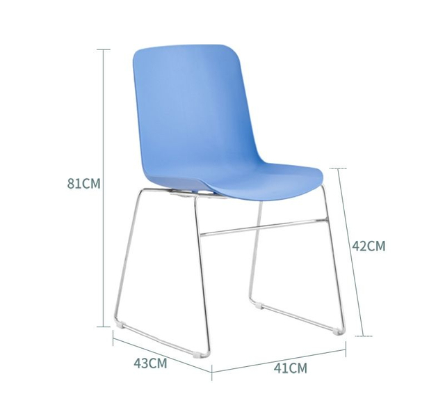 Wholesale Plastic Seat Metal Wooden Frame Training Chair With Armrest Modern Conference Chair Meeting Room Stackable Chair