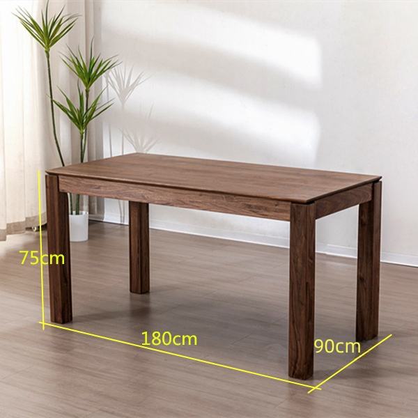 New Arrival Luxury Furniture Dining Tables Rectangular Dining Table Solid Wood Natural Finish Dinning Table Set For Dining Room