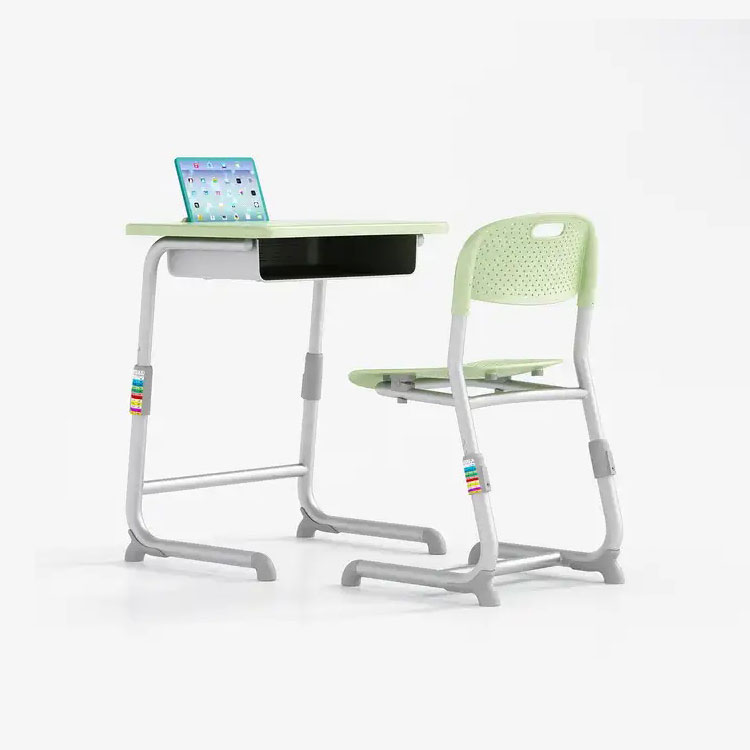 School Desk And Chair Adjustable Height in Classroom Sets