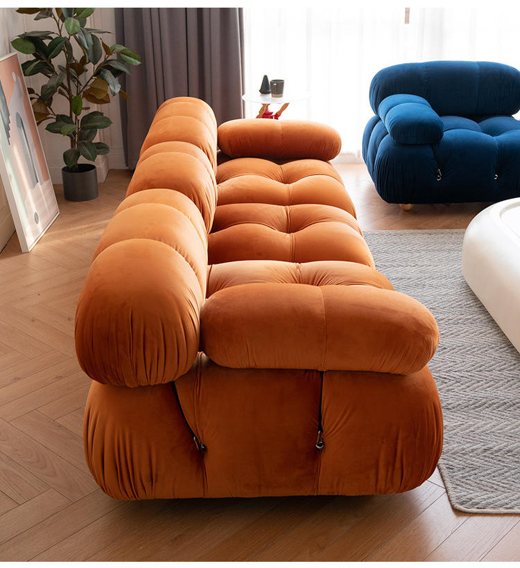 New Arrival Cream Clouds Sofa Simple Modern Lounge Furniture Fabric Sofa Bedroom Living Room Couch