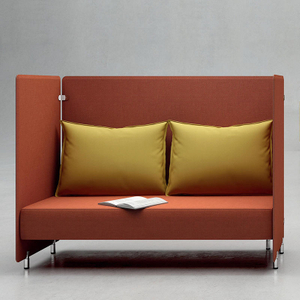 New Trend American Style Waterproof Fabric Cover with Good Quality Sponge Cushion Comfortable Modern Private Office Sofa Booth