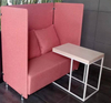 New Trend American Style Waterproof Fabric Cover with Good Quality Sponge Cushion Comfortable Modern Private Office Sofa Booth
