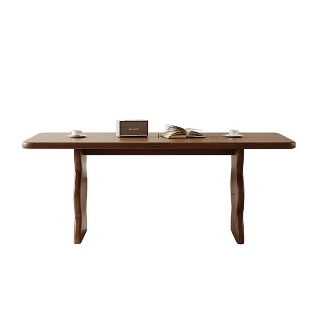 French Retro Style Dining Table House Rectangular Solid Wood Dining Table Chair Set Commercial Dining Table mesas