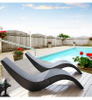 Outdoor Lounging Balcony Lounge Wicker Chair Patio Water Permeable Waterproof Sun Protection PE Rattan Beach Chair Sillas