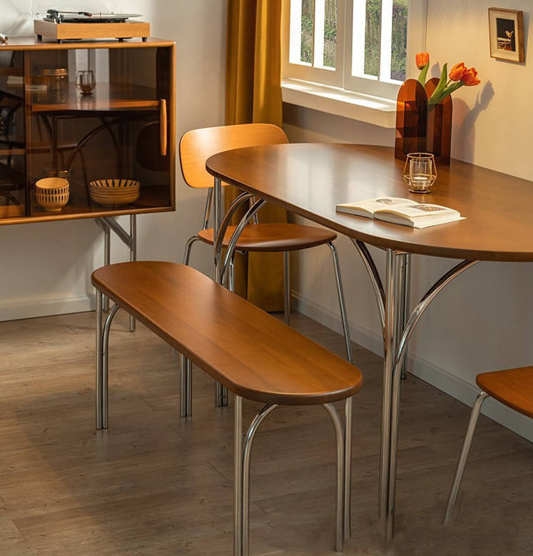 Wire Leg Dining Table Dining Room Furniture Marble Slate Rock Tabletop Dinner Table home office desk commercial furniture mesas