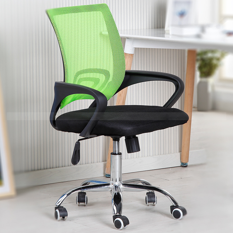 Mid Back Desk Chair, Ergonomic Mesh Computer Chair Executive Height Adjustable Swivel Task Chair with Lumbar Support Armrest