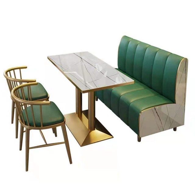 Wholesale Fashion Creative Wire Leg commercial furniture Dining Room Furniture Marble Slate Rock Tabletop Dinner Table mesas