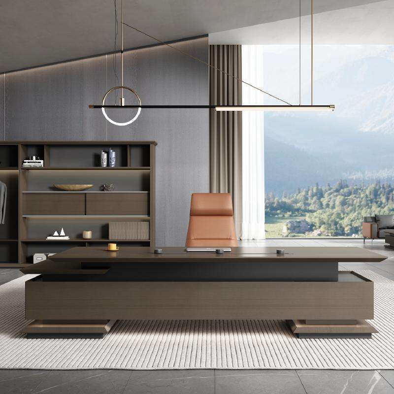 Office Computer Table Home Desk L Shape Executive Manage Table desk home office desk mesas WITH CABINET
