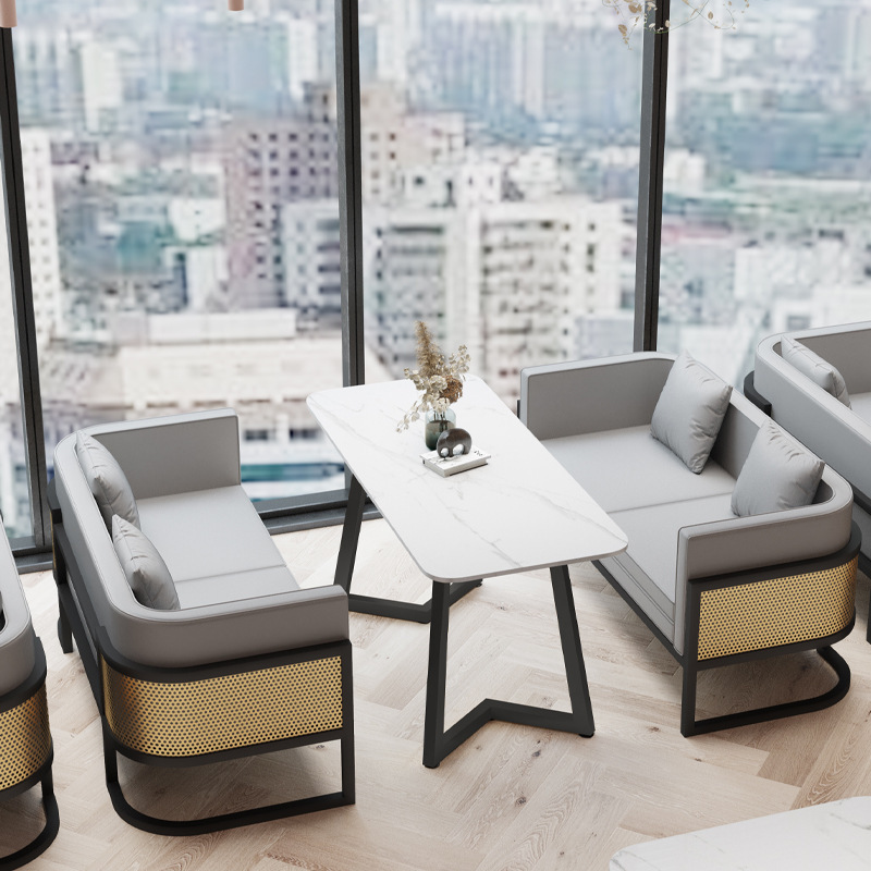 White 12mm Sintered Stone Restaurant Dining Table