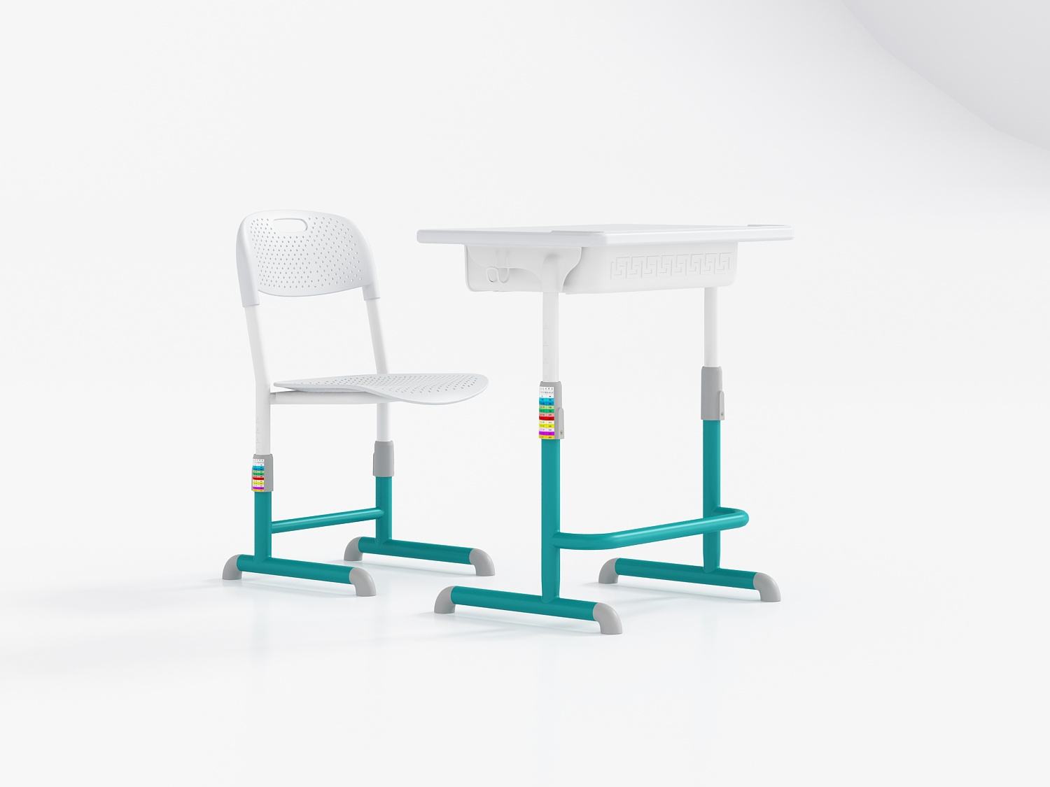 School desk and chair adjustable height in classroom sets mesas