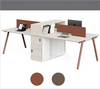 Cheap executive manager CEO office furniture white modern L shape glass wooden office desk