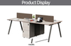Multi-purpose Flat L shape Home Office Computer Desk with Shelves