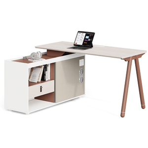 Multifunction Commercial Furniture Modular White Executive Electric Height Adjustable Office Desk For Boss Manger