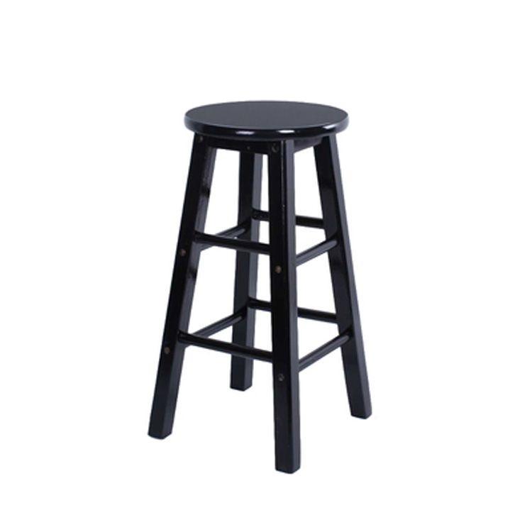 Solid wood bar stool Counter Height Barstool Round chair Seat for bar and leisure area