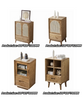 Wholesale Nordic Design Wooden Board Chest Drawer Tallboy Real Rattan Console Table Wooden Cabinets Ash Wood Rattan Side Cabinet