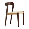 Modern Retro Dining Room Chairs For Restaurant And Coffee Shop Hotel Wood Rattan Chair With High Quality Rope Seat Chair Sillas
