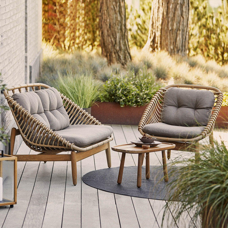 Home Office Sofa Set Modern Design Rattan Couch Sofa Reception Area Hotel Commercial Furniture Mesas Sillas Outdoor Waterproof