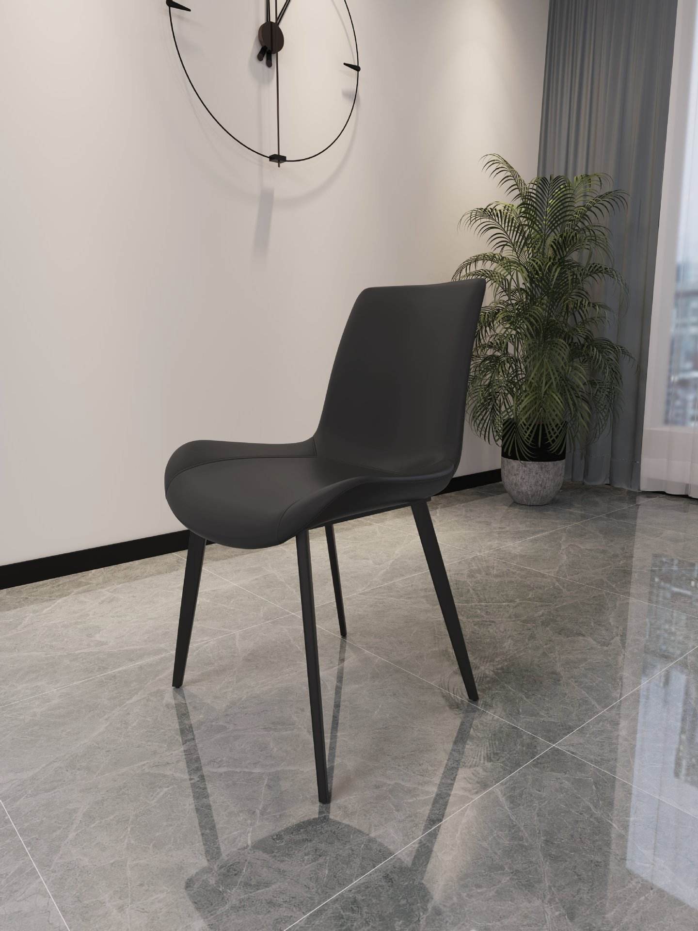Wholesale Fashion Creative Wire Leg Dining Table Dining Room Furniture Marble Slate Rock Tabletop Dinner Table mesas