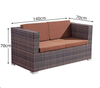 Modern Garden Patio Table And Chairs Set Waterproof Cushions Sofa Outdoor Furniture Sofas Sets PE Rattan Sofa Sillas