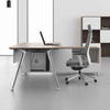 T Hot Sale Luxury Office Table Steel Leg Computer Table Office Furniture Modern Wooden Office Desk