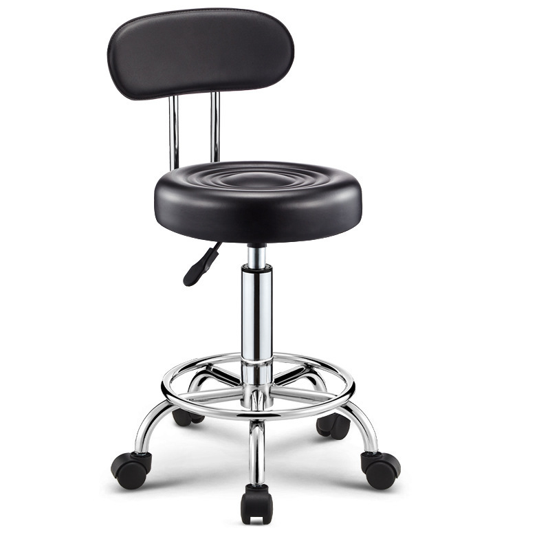 Medical Spa Salon Drafting Rolling Stool with Back, Bar Drafting Chair , Adjustable, Swivel Chair