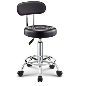 Medical Spa Salon Drafting Rolling Stool with Back, Bar Drafting Chair , Adjustable, Swivel Chair
