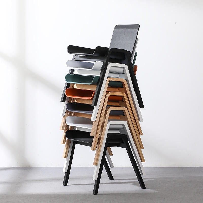 Wholesale Cheap Colorful Restaurant Chairs wooden Chair Event sillas Stackable Chairs
