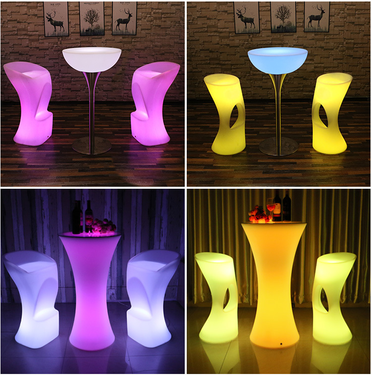 plastic illuminated cube seat outdoor bar nightclub led cube chair light remote control rgb color changing battery rechargeable