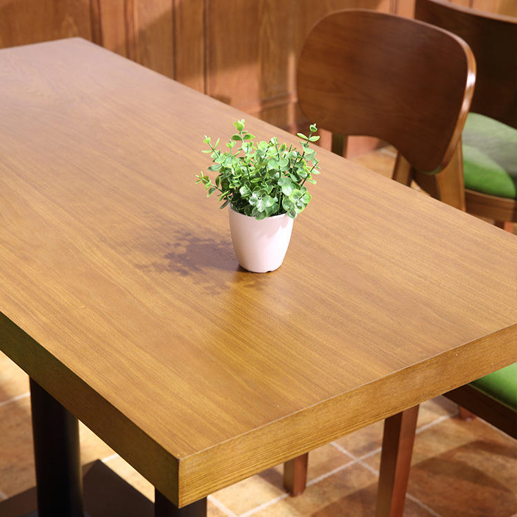 Modern coffee shop booth seating leather button restaurant sofa wood cafe table and chairs set restaurant furniture