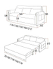 New Arrival Modern Living Room Sofa Furniture With Storage Function Foldable Sofa Bed