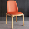 Leather Wood Foot Bar Chair Stool Commercial Furniture sillas Dining Room Chair Modern Simple Light Luxury Bar Chair