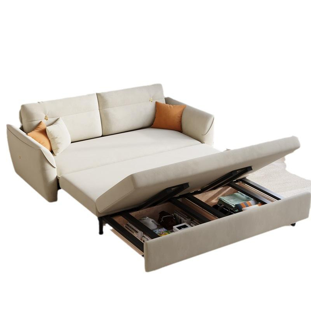 Modern Living Room Sofa Furniture With Storage Function Foldable Sofa Bed