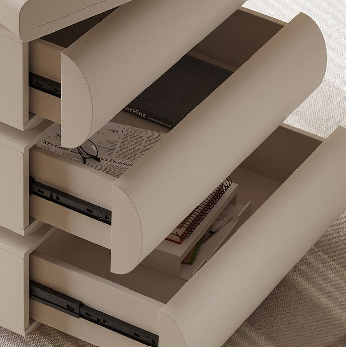Modern simple Italian light luxury family office computer sintered stone desk with drawers