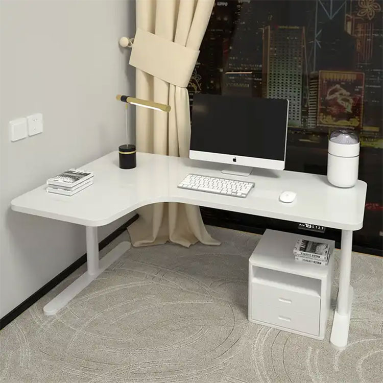Smart Office Electronic Standing Desk Corner Desk 3 Feet Automatic Lifting Table
