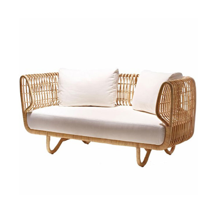 Courtyard Sofa Set Rattan Outdoor Lounge Chair Waterproof Fabric Cover For Sofa Commercial Sofa Furniture
