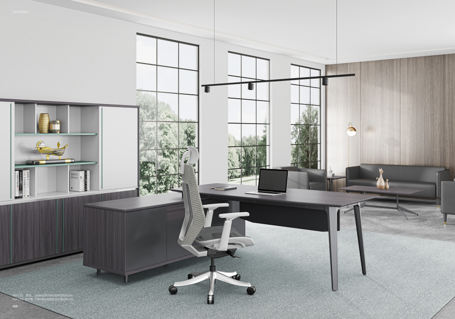 Office desk luxury executive modern office desk l shaped computer desk office furniture mesas