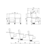 stackable chair Luxury high quality sponge cushioned church auditorium cinema chair