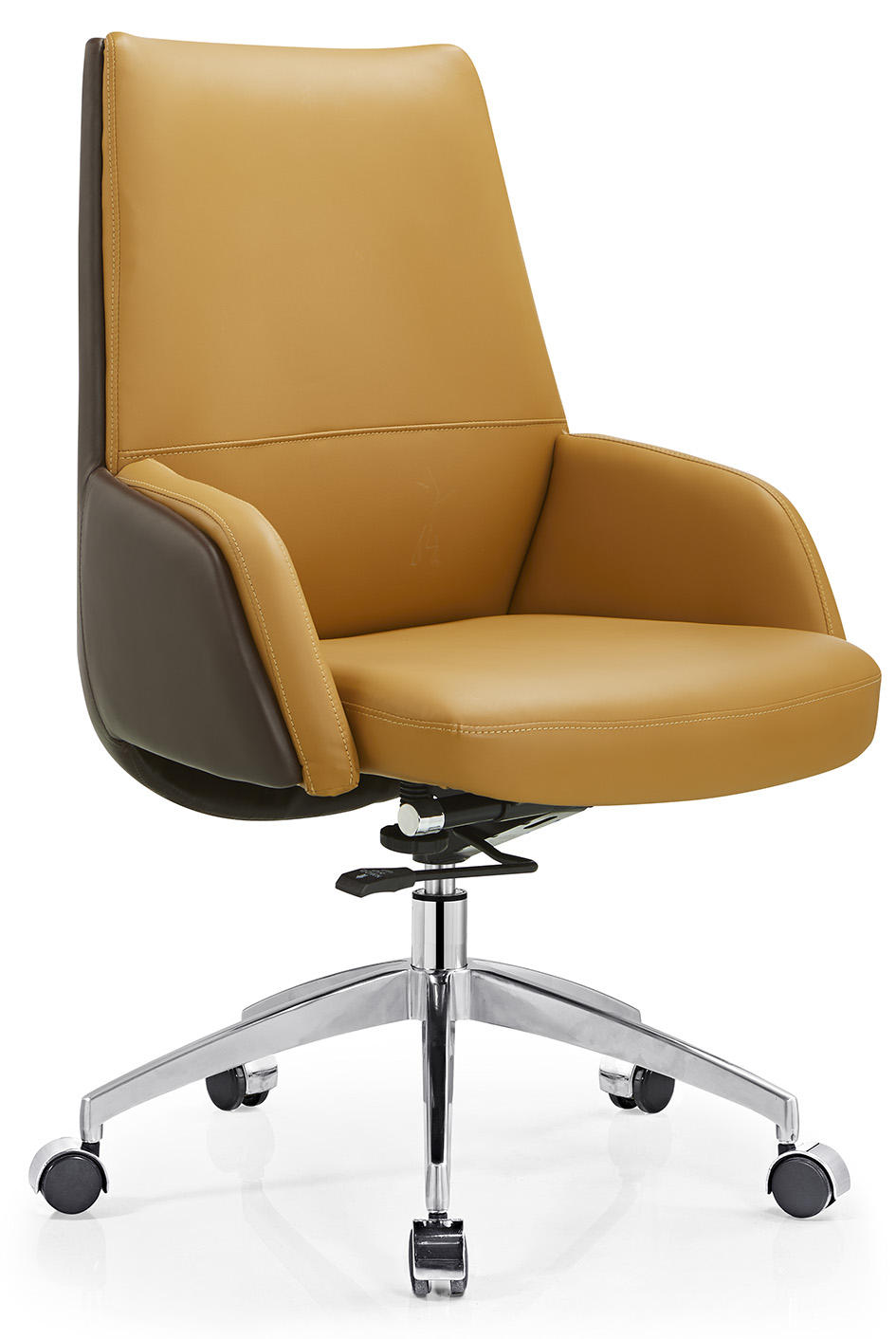 Comfortable executive swivel wheels leather mesh furniture black rolling ergonomic office chair furniture sillas