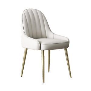 hotel metal frame kitchen chairs metal leg black pu leather padded dining chair for res