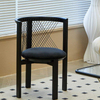 Dreamhause High Quality Solid Wood Chair Balcony Hotel Restaurant Dining Chair Simple Retro Wooden Armchair Design Dining Chair