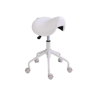 Professional Saddle Stool with Wheels Ergonomic Swivel Rolling Height Adjustable for Clinic Dentist Beauty Salon Tattoo Home