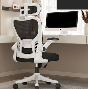Ergonomic Home Office Chair, High Back Desk Chair with Unique Adaptive Lumbar Support, Adjustable Headrest