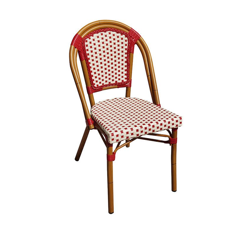 Nordic outdoor rattan Chair Aluminium Alloy structure High Quality Chair Armrest Rattan Seat And Dining Chair
