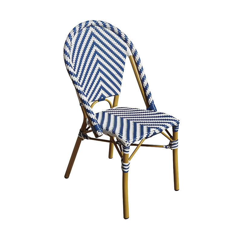 Outdoor rattan Chair Aluminium alloy structure High Quality Chair Armrest Rattan Seat And Dining Chair