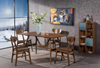 Modern Minimalist Rectangular Dining Table Rental House Light Luxury Dining Table Solid Wood Restaurant Kitchen Dining Table
