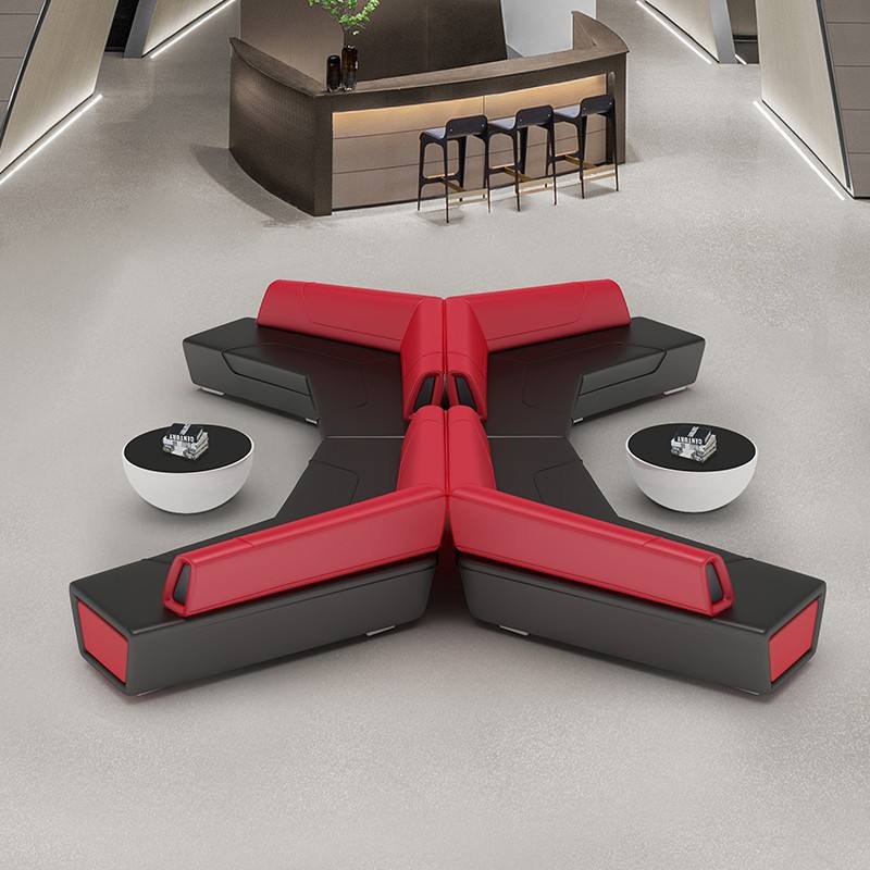 New Design Modern Modular Sectional Meeting Office Sofa Commercial Sofa Furniture For Hall And Hotel Indoor Waiting Room